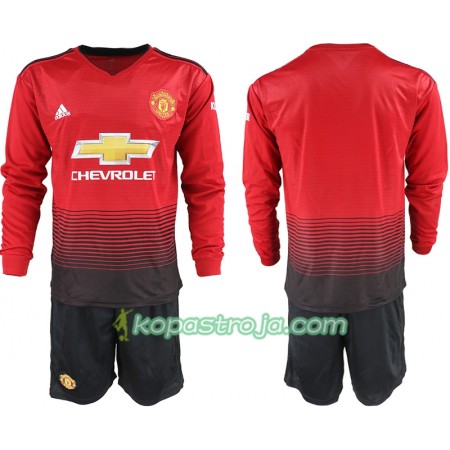 Billiga Fotbollströjor Manchester United Barn Hemma tröja 2018/19 Långärmad
